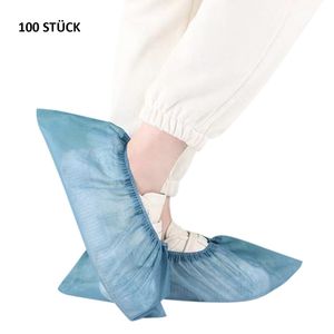 100 Stück Schuhüberzieher Einweg Vliesstoffe Schuhüberzieher, Farbe: Blau