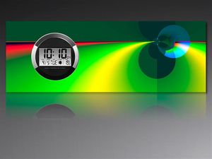 6116 Dixtime Digitálne dizajnové nástenné hodiny, moderné hodiny do obývacky 35x100cm