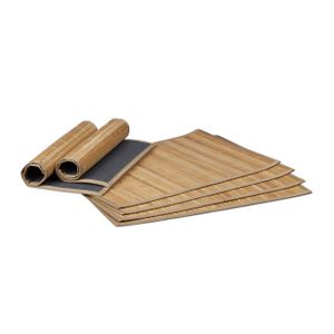 6 relaxdays Platzset braun 30,0 x 45,0 cm