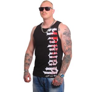 Yakuza Herren Bloodbrand Slim Tanktop, Schwarz, XL