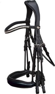 Schockemöhle Sports Kandare Venice Black Patent / Silver WB Schockemöhle Sports Kandare Venice Black Patent / Silver WB