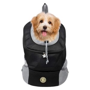 INF Rucksack Transporttasche für kleine Haustiere Schwarz