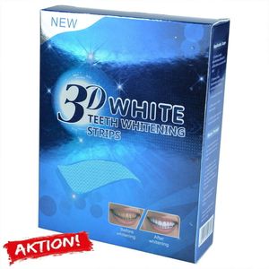 WHITE Zahnweiß Zahnaufhellung Streifen 3D Whitestrips Weiss Zähne Bleaching