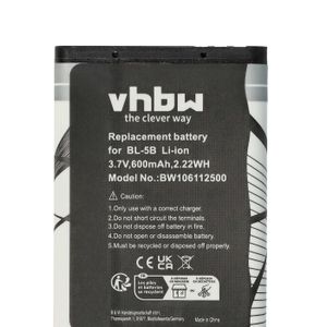 vhbw Akku kompatibel mit Technaxx Musicman MA Soundstation, BT-X1 Handy Smartphone Telefon (600 mAh, 3,7 V, Li-Ion)