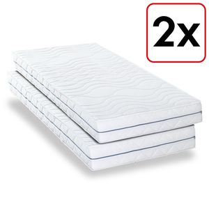 Doppelpack orthopädische Matratze 80x200 cm 7-Zonen Supportho Premium, Höhe 18 cm, Härtegrad H2/H3 Twin