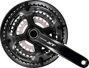 SHIMANO IFCT8000EX866C kľuky Deore XT 26/36/48 t. 175mm FC-T8000 Hollowtech- II s osou, 10 rýchlostí, čierna (1 sada)