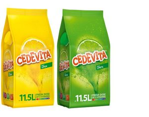 Cedevita Zitrone/Cedevita Limette (limun/limeta) 9 Vitamine, Instant Pulver Vitamin Getränke Mix 2 x 900g, macht 23 L Saft alkoholfreie