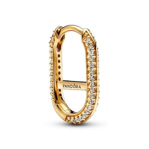 Pandora Me 269682C01 Creole Link Earring Single Ladies Pavé 14k pozłacany