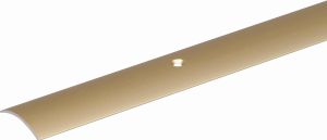 ALBERTS Übergangsprofil Stahl vermessingt mit versenkten Schraublöchern 900x30x5,3 mm
