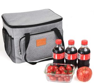 Homewit 15L Kühltasche Picknicktasche Lunchtasche Thermotasche Mittagessen Tasche Kühlkorb Kühlbox für Lebensmitteltransport