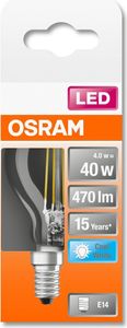 Osram LED Leuchtmittel Star Classic P40 E14 4W neutralweiß, klar