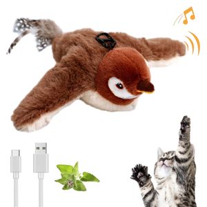 Katzenspielzeug Fliegendes  Elektrisch mit Katzenminze, Interaktives Simulation Waschbares