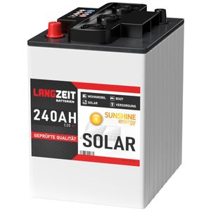 Langzeit Solarbatterie 6V 240Ah Versorgungsbatterie Wohnmobil Batterie 230Ah 250Ah 6Volt