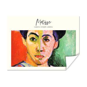 MuchoWow® Poster Kunst - Matisse - Grüner Streifen (1905) 120x90 cm - Wandbild