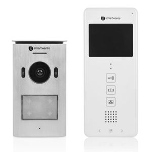 Smartwares Video-Türsprechanlage 1 Wohnung 20,5x8,6x2,1 cm Weiß