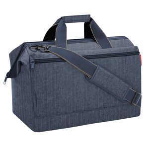 reisenthel reisetasche Hebammenkoffer mit Halterung für einen Trolley - geräumig und stabil - wählen Sie Ihre Farbe - herringbone dark blue
