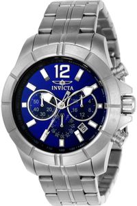 Invicta Specialty 21464 Herren uhr - Wasserdicht - Analog - Quarzuhrwerk - Edelstahl mit blauen zifferblat - 45mm Invicta Specialty 21464 Herren uhr - Wasserdicht - Analog - Quarzuhrwerk - Edelstahl mit blauen zifferblat - 45mm