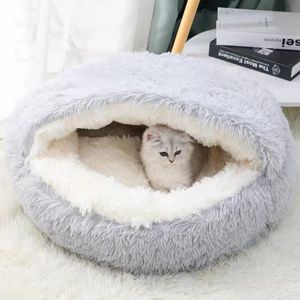 Katzenschlafsack, waschbar, bequeme Haustiermatte, Katzenbett, Katzenvlieshöhle