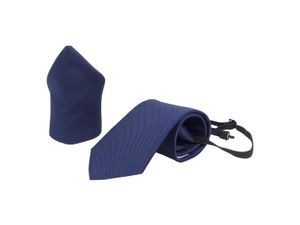 PB Pietro Baldini Krawatten Set für Herren - Bereits Gebundene Krawatte mit Gummizug und Einstecktuc
