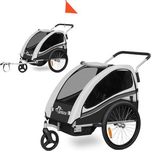 SAMAX 360° otočný príves na bicykel 2v1 jogger - v sivej farbe - Black Edition SAMAX 360° otočný príves na bicykel 2v1 jogger - v sivej farbe - Black Edition