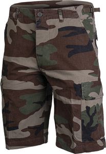 Mil-Tec Bermuda Ripstop prewashed woodland, 3XL