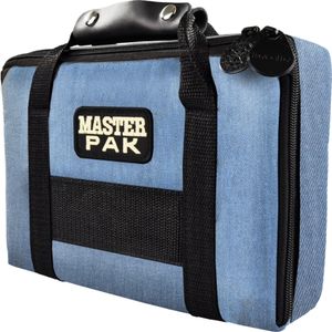 Karella Darttasche MASTER PAK - jeans edition | Etui Tasche für Dartpfeile Flights