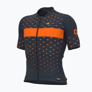 Herren Alé Stars grau-orangefarbenes Fahrradtrikot L21091403