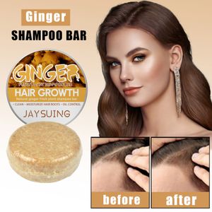2X Ginger Hair Shampoo, Organisch Ingwer Vieleck Shampoo Seife, für Haarreparatur, 60g