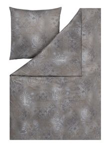 ESTELLA Atelier Mako-Interlock-Jersey Bettwäsche-Garnitur GREGORIO Farbe grau Größe 135x200 + 80x80 cm