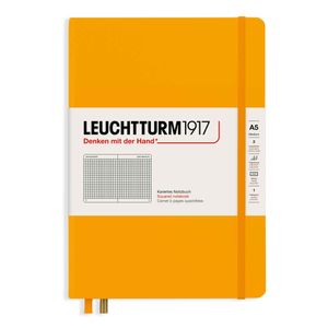 Leuchtturm1917 Notizbuch Hardcover A5 rising sun kariert
