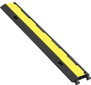 SEVICO Kabelbrücke Boden Kabelkanal Gummi Kabelkanal Aussenbereich Kabelschutzmatte mit Deckel Kabelschacht Anti-Rutsch Kabelschutz Kabelschacht V94