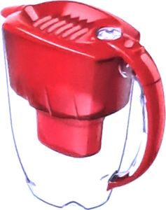 AQUAPHOR Amethyst Wasserfilter SET 2,8 l inkl. 3 Filterkartuschen MAXFOR+ B25 Farbe: Cherry Rot