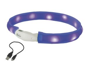 NOBBY LED Leuchtband breit "VISIBLE", blau, L, 25 mm, 70 cm