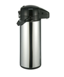 Pumpkanne Isolierkanne Airpot Thermoskanne Glaseinsatz Edelstahl 1,9 Liter