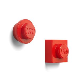 magnete 4,7 cm ABS/Metall rot 2 Stück