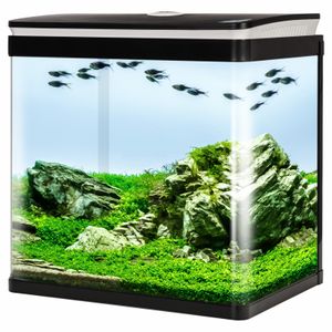 Sunsun Hgr-380 - Aquarium Set Schwarz 29L elegantes Aquarium für Büro und Wohnzimmer