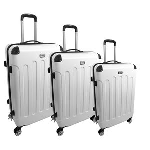 3er Hartschalen-Koffer-Set Weiß