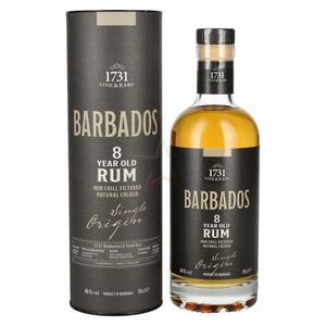 1731 Fine & Rare BARBADOS 8 Years Old Single Origin Rum 46.0 %  0,70 lt.