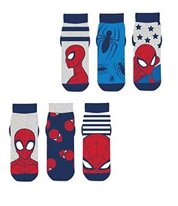 Jungen Sneaker Socken Kinder Füßlinge Spiderman 6 Paar: Mehrfarbig / 31-34 Color: Mehrfarbig Size: 31-34