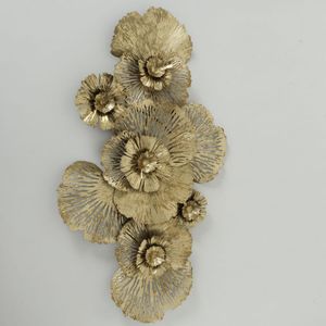 Wand-Dekoration Felicity - Blumen, Ohne Wandbefestigungsmaterial - Metall - ca. B115 cm