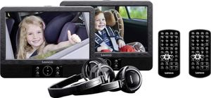 Lenco DVP-939 - Dva LCD monitory / DVD prehrávač - displej - 22,9 cm (9") - externý