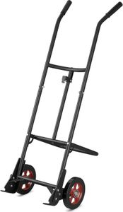 Metalowy wózek do beczek COSTWAY, wózek do worków do 545 kg, wózek do beczek z 2 gumowymi kołami, wózek transportowy do beczek z uchwytami Eva i hakiem dzwonowym ze sprężyną, wózek transportowy Metalowy wózek do beczek COSTWAY, wózek do worków do 545 kg, wózek do beczek z 2 gumowymi kołami, wózek transportowy do beczek z uchwytami Eva i hakiem dzwonowym ze sprężyną, wózek transportowy