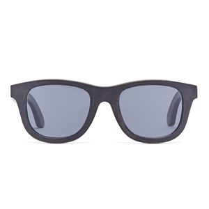 Bonizetti Herren Sonnenbrille Bambus Schwarz Glasfarbe schwarz TOKYO - 140mm Männer, Sunglasses, Sommer Accessoires, Naturmaterialien