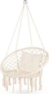 Outtec® Hängesessel XXL mit Kissen - bis 150 kg - Sessel zum Aufhängen - Indoor & Outdoor - Hängekorb, Schaukel für Garten, Terrasse, Balkon - Boho Outtec® Hängesessel XXL mit Kissen - bis 150 kg - Sessel zum Aufhängen - Indoor & Outdoor - Hängekorb, Schaukel für Garten, Terrasse, Balkon - Boho