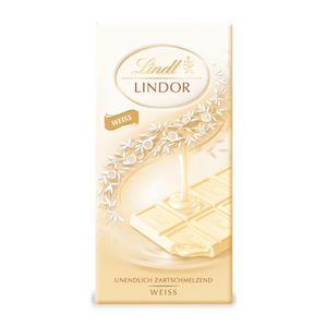 Lindt Lindor weiße Schokolade mit zartschmelzender Füllung 100g