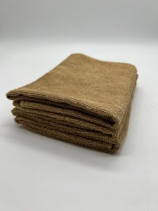 Naturfaser Reinigungstuch, 3er Set, 40x40 cm, braun, ca. 50% Baumwolle und 50% Bambusfasern