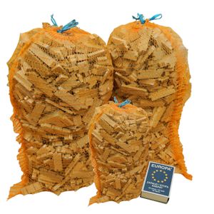 Anzünder 75dm³ Trockenes Anzündholz Eiche Zündholz DR-23,5KG Transwood