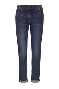 Marc O´polo Damen Marken-Boyfriend-Jeans, blau-schwarz, 32 inch, Größe:27
