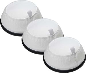 vhbw 3x Sackfilter kompatibel mit Nilfisk VP300 R, VP300 Thor, VP300 Hepa EU1, VP300 Hepa EU2 Trockensauger, Staubsauger - Ersatz-Filter Schwarz Weiß
