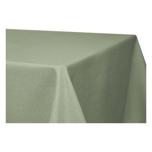 Tischdecke quadratisch 160x160 cm hellgrün Leinenoptik Lotuseffekt Tischwäsche